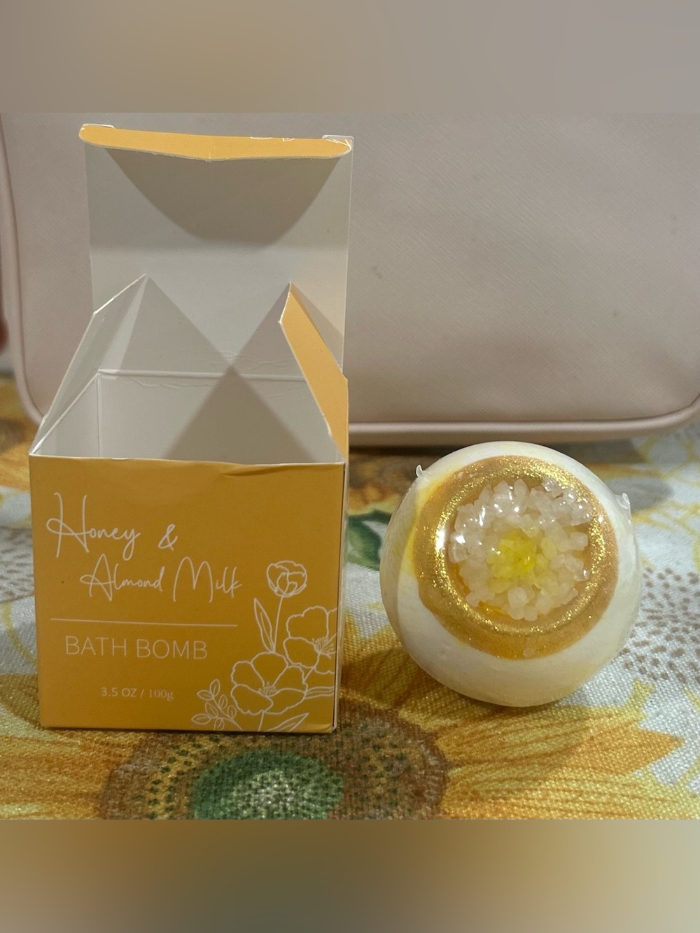 Honey & Almond Milk Bath Bomb. NWT. Great gift. Exp 3/6/28.